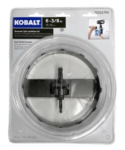 Kobalt Hole Saws & Kits 6-3/8-in Carbide-Grit Arbored Recessed Lighting Hole Saw