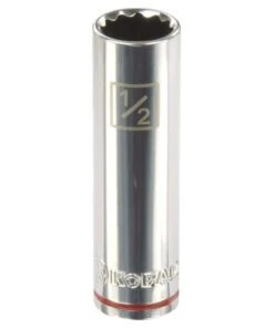 Kobalt Sockets & Socket Sets Standard (SAE) 3/8-in Drive 12-point 1/2-in Deep Socket