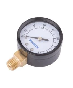 Kobalt Air Compressor Accessories 1/4-in Bottom Mount Gauge
