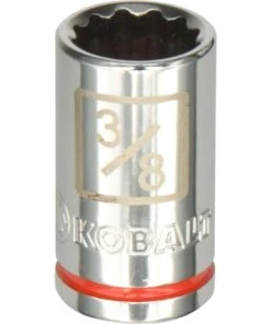 Kobalt Sockets & Socket Sets Standard (SAE) 1/4-in Drive 12-point 3/8-in Shallow Socket