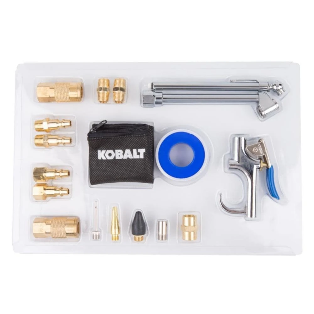 Kobalt Air Compressor Accessories 18-Piece Accessory Kit Ensemble 1 Kobalt Air Compressor Accessories 18-Piece Accessory Kit Ensemble
