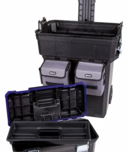 Kobalt Portable Tool Boxes Zerust 19-in Black Plastic Wheels Lockable Tool Box -Kobalt Sales Store 04578557 scaled