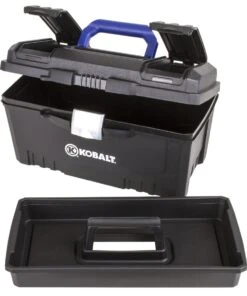 Kobalt Portable Tool Boxes 17-in Black Plastic Lockable Tool Box -Kobalt Sales Store 071617079741 08219627
