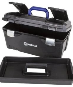 Kobalt Portable Tool Boxes 20-in Black Plastic Lockable Tool Box -Kobalt Sales Store 071617079758 08219630