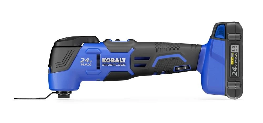 Kobalt Oscillating Tool Kits 21-Piece Cordless Brushless 24-volt Variable Speed Oscillating Multi-Tool Kit with Soft Case (1-Battery Included) 1 Kobalt Oscillating Tool Kits 21-Piece Cordless Brushless 24-volt Variable Speed Oscillating Multi-Tool Kit with Soft Case (1-Battery Included)