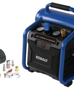 Kobalt Air Compressors 2-Gallon Single Stage Portable Electric Twin Stack Air Compressor
