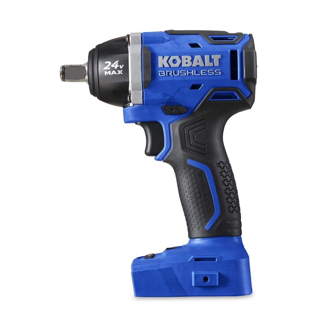 Kobalt Impact Wrenches 24-volt Max Variable Speed Brushless 1/2-in Drive Cordless Impact Wrench (Tool Only) 1 Kobalt Impact Wrenches 24-volt Max Variable Speed Brushless 1/2-in Drive Cordless Impact Wrench (Tool Only)