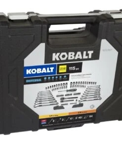 Kobalt Mechanics Tool Sets Universal 115-Piece Standard (SAE) and Metric Combination Matte Mechanics Tool Set (1/4-in; 3/8-in) 17 Kobalt Mechanics Tool Sets Universal 115-Piece Standard (SAE) and Metric Combination Matte Mechanics Tool Set (1/4-in; 3/8-in) -Kobalt Sales Store 07934418