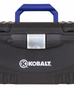 Kobalt Portable Tool Boxes 17-in Black Plastic Lockable Tool Box