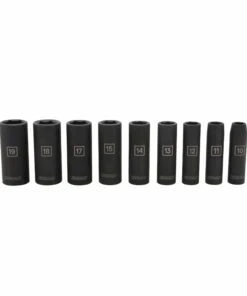 Kobalt Impact Sockets & Impact Socket Sets 9-Piece Metric 3/8-in Drive Set 6-Point Impact Socket Set