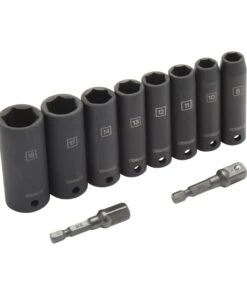 Kobalt Impact Sockets & Impact Socket Sets 10-Piece Metric 3/8-in Drive Set 6-Point Impact Socket Set