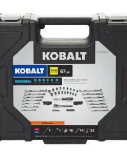 Kobalt Mechanics Tool Sets Universal 67-Piece Standard (SAE) and Metric Combination Matte Mechanics Tool Set (3/8-in) -Kobalt Sales Store 08525169