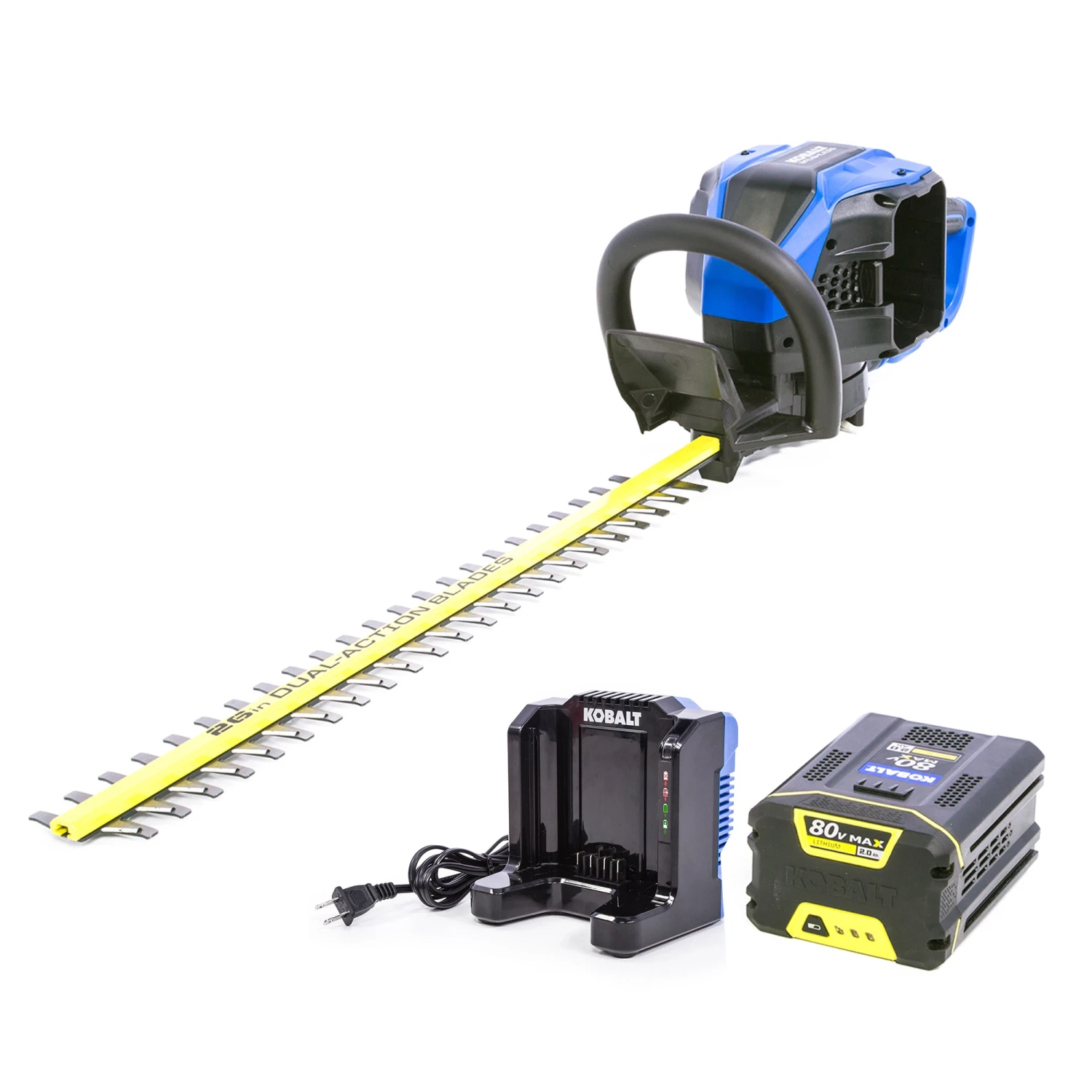 Kobalt Cordless Electric Hedge Trimmers 80-Volt Max 26-in Dual Cordless Electric Hedge Trimmer (Battery & Charger Included) 1 Kobalt Cordless Electric Hedge Trimmers 80-Volt Max 26-in Dual Cordless Electric Hedge Trimmer (Battery & Charger Included)