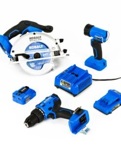 Kobalt Power Tool Combo Kits 4-Tool 24-Volt Max Brushless Power Tool Combo Kit Case (1-Battery Included and Charger Included) -Kobalt Sales Store 08608044