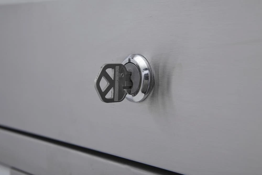 Kobalt Bottom Tool Cabinets 3000 Series 53-in W x 68.7-in H 18-Drawer Stainless Steel Rolling Tool Cabinet (Stainless Steel) 8 Kobalt Bottom Tool Cabinets 3000 Series 53-in W x 68.7-in H 18-Drawer Stainless Steel Rolling Tool Cabinet (Stainless Steel) - Image 8