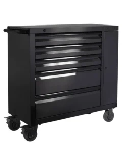 Kobalt Bottom Tool Cabinets 3000 Series 41-in W x 41-in H 5-Drawer Stainless Steel Rolling Tool Cabinet (Black) -Kobalt Sales Store 08703976