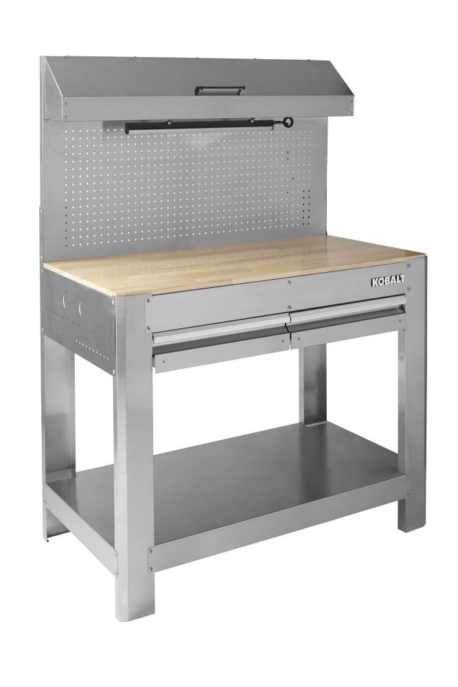 Kobalt Work Benches 45-in W x 36-in H 2-Drawer Wood Work Bench 2 Kobalt Work Benches 45-in W x 36-in H 2-Drawer Wood Work Bench - Image 2