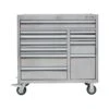 Kobalt Bottom Tool Cabinets 3000 Series 41-in W x 41-in H 11-Drawer Stainless Steel Rolling Tool Cabinet (Stainless Steel)