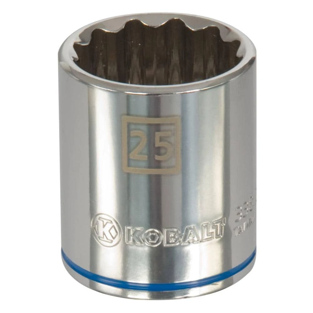 Kobalt Sockets & Socket Sets Metric 1/2-in Drive 12-point 25-mm Shallow Socket 1 Kobalt Sockets & Socket Sets Metric 1/2-in Drive 12-point 25-mm Shallow Socket