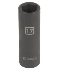 Kobalt Impact Sockets & Impact Socket Sets Metric 1/2-in Drive 17mm 6-Point Impact Socket