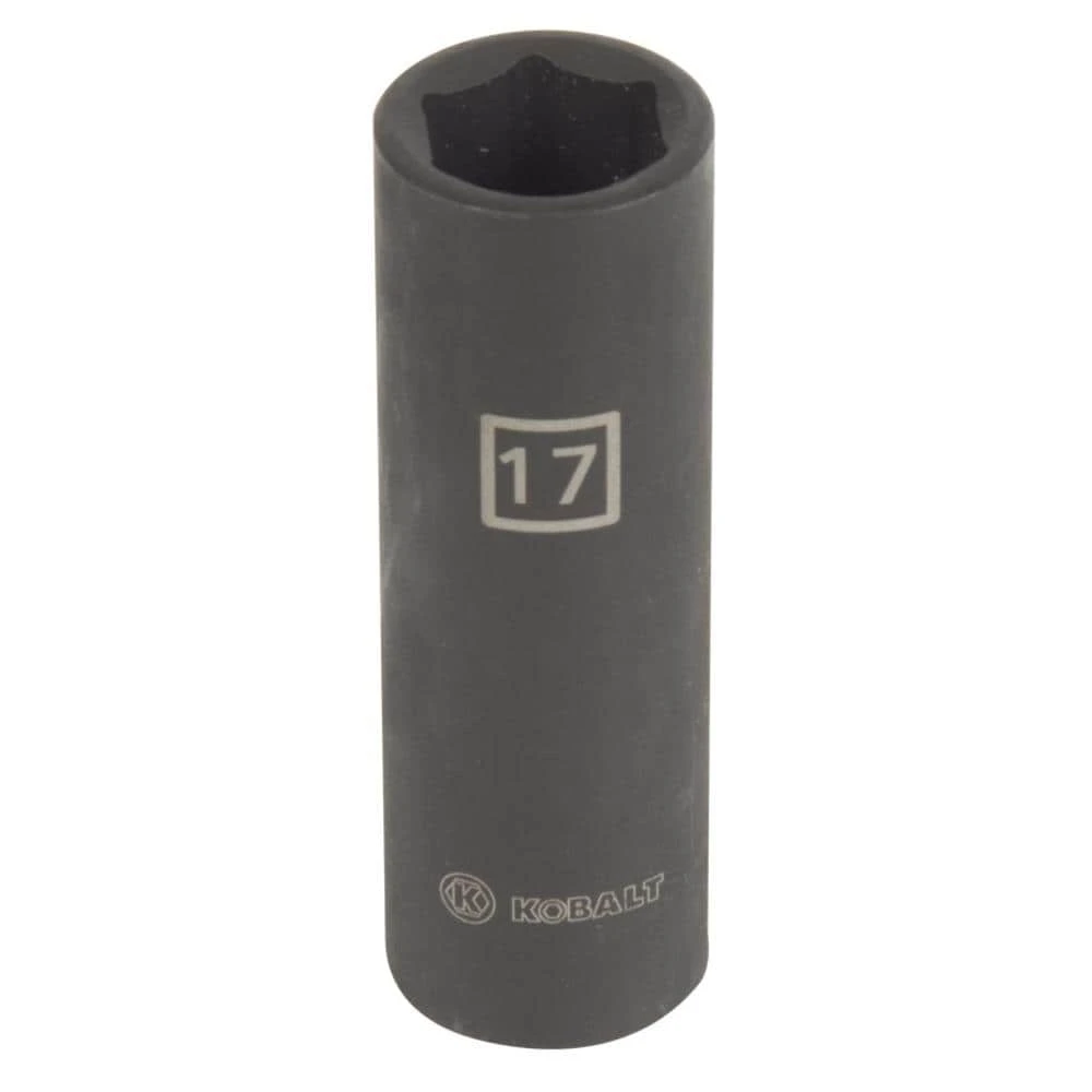 Kobalt Impact Sockets & Impact Socket Sets Metric 1/2-in Drive 17mm 6-Point Impact Socket 1 Kobalt Impact Sockets & Impact Socket Sets Metric 1/2-in Drive 17mm 6-Point Impact Socket