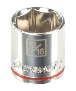 Kobalt Sockets & Socket Sets Metric 3/8-in Drive 6-point 13/16-in Shallow Socket