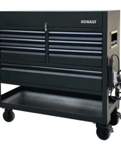 Kobalt Bottom Tool Cabinets 3000 Series 45-in W x 47-in H 7-Drawer Steel Rolling Tool Cabinet (Black) -Kobalt Sales Store 09097295