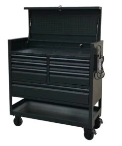 Kobalt Bottom Tool Cabinets 3000 Series 45-in W x 47-in H 7-Drawer Steel Rolling Tool Cabinet (Black) -Kobalt Sales Store 09097296