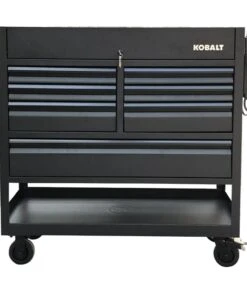 Kobalt Bottom Tool Cabinets 3000 Series 45-in W x 47-in H 7-Drawer Steel Rolling Tool Cabinet (Black) -Kobalt Sales Store 09097298