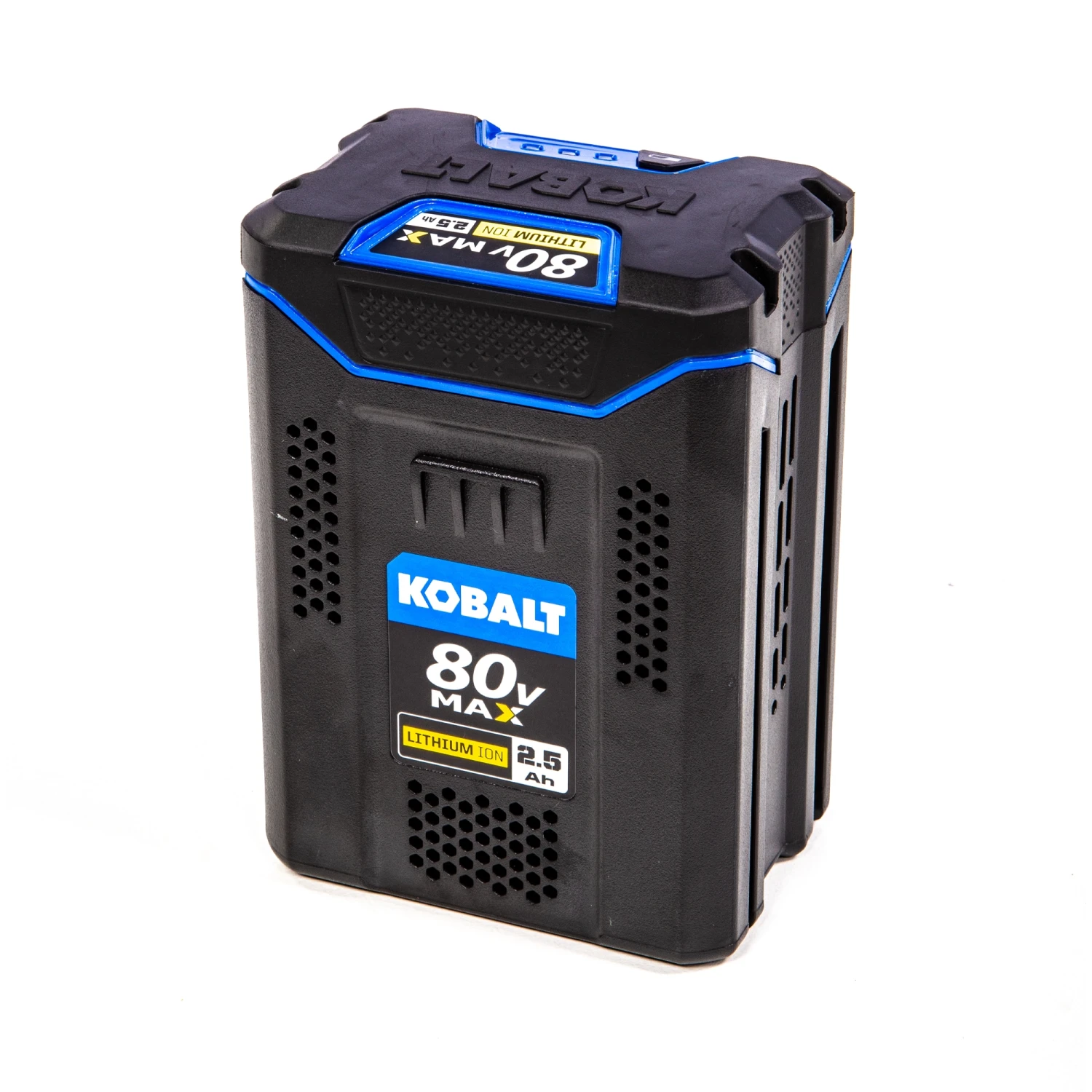 Kobalt Cordless Power Equipment Batteries & Chargers 80-Volt Max 2.5 Ah Rechargeable Lithium Ion (Li-Ion) Cordless Power Equipment Battery 3 Kobalt Cordless Power Equipment Batteries & Chargers 80-Volt Max 2.5 Ah Rechargeable Lithium Ion (Li-Ion) Cordless Power Equipment Battery - Image 3