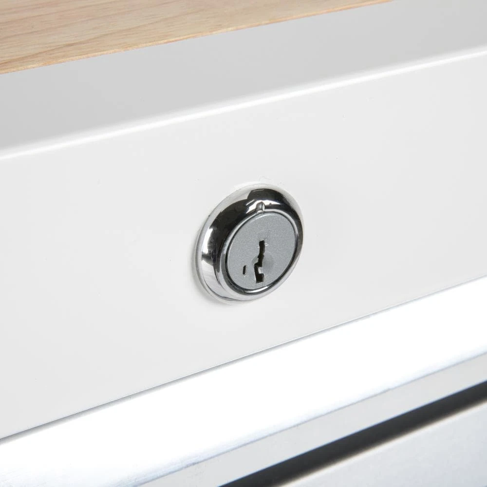 Kobalt Bottom Tool Cabinets 3000 Series 48-in W x 37-in H 10-Drawer Steel Rolling Tool Cabinet (White) 3 Kobalt Bottom Tool Cabinets 3000 Series 48-in W x 37-in H 10-Drawer Steel Rolling Tool Cabinet (White) - Image 3