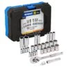 Kobalt Mechanics Tool Sets 30-Piece Standard (SAE) and Metric Combination Polished Chrome Mechanics Tool Set (3/8-in;)