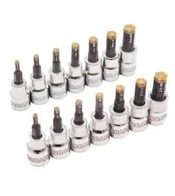 Kobalt Driver Sockets & Sets 14-Piece 3/8-in Drive Set Hex Bit Standard (SAE) and Metric Combination Driver Socket Set -Kobalt Sales Store 099198812977lg