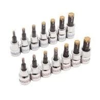 Kobalt Driver Sockets & Sets 14-Piece 3/8-in Drive Set Hex Bit Standard (SAE) and Metric Combination Driver Socket Set 3 Kobalt Driver Sockets & Sets 14-Piece 3/8-in Drive Set Hex Bit Standard (SAE) and Metric Combination Driver Socket Set - Image 3