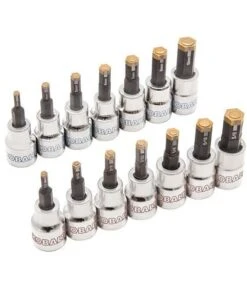 Kobalt Driver Sockets & Sets 14-Piece 3/8-in Drive Set Hex Bit Standard (SAE) and Metric Combination Driver Socket Set 9 Kobalt Driver Sockets & Sets 14-Piece 3/8-in Drive Set Hex Bit Standard (SAE) and Metric Combination Driver Socket Set -Kobalt Sales Store 099198812977xl