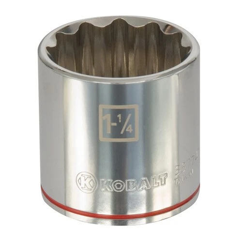 Kobalt Sockets & Socket Sets Standard (SAE) 1/2-in Drive 12-point 1-1/4-in Shallow Socket 5 Kobalt Sockets & Socket Sets Standard (SAE) 1/2-in Drive 12-point 1-1/4-in Shallow Socket - Image 5