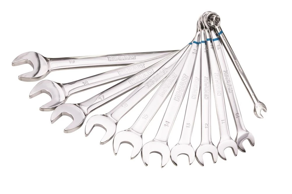 Kobalt Combination Wrenches & Sets 11-Piece Set 12-point Metric Standard Combination Wrench Set 1 Kobalt Combination Wrenches & Sets 11-Piece Set 12-point Metric Standard Combination Wrench Set