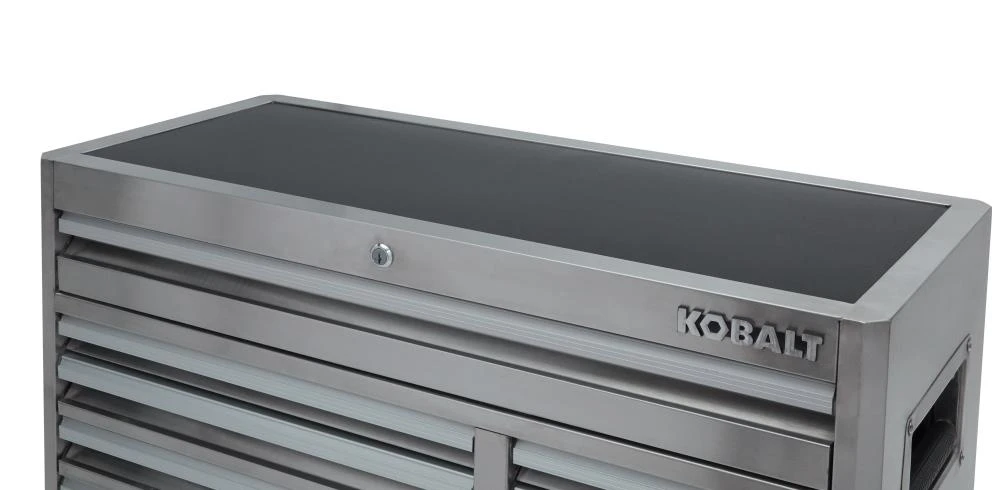 Kobalt Bottom Tool Cabinets 3000 Series 41-in W x 37.5-in H 8-Drawer Stainless Steel Rolling Tool Cabinet (Stainless Steel) 17 Kobalt Bottom Tool Cabinets 3000 Series 41-in W x 37.5-in H 8-Drawer Stainless Steel Rolling Tool Cabinet (Stainless Steel) - Image 17