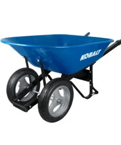 Kobalt Wheelbarrows 7-cu ft Steel Wheelbarrow with Flat-Free Tire