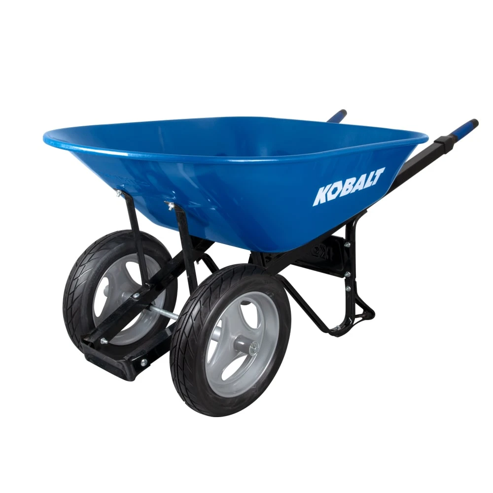Kobalt Wheelbarrows 7-cu ft Steel Wheelbarrow with Flat-Free Tire 1 Kobalt Wheelbarrows 7-cu ft Steel Wheelbarrow with Flat-Free Tire