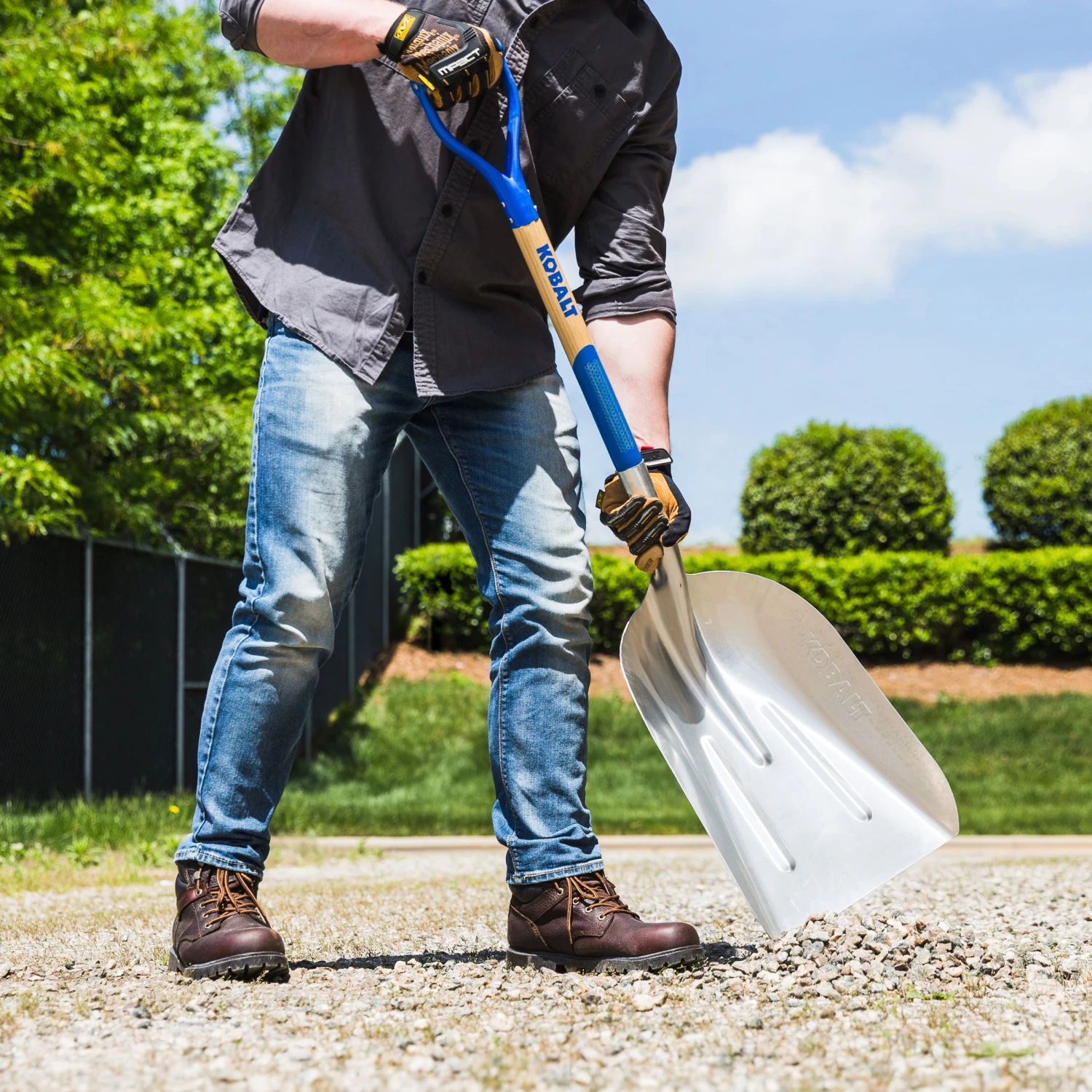 Kobalt Shovels & Spades 30-in Wood D-Handle Scoop 4 Kobalt Shovels & Spades 30-in Wood D-Handle Scoop - Image 4