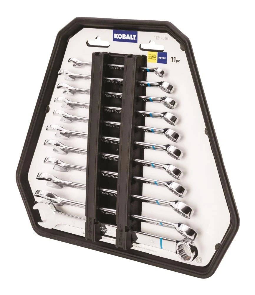 Kobalt Combination Wrenches & Sets 11-Piece Set 12-point Metric Standard Combination Wrench Set 3 Kobalt Combination Wrenches & Sets 11-Piece Set 12-point Metric Standard Combination Wrench Set - Image 3