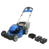 Kobalt Cordless Electric Push Lawn Mowers 80-Volt Max Brushless 21-in Self-propelled Cordless Electric Lawn Mower 4 Ah (Battery & Charger Included)