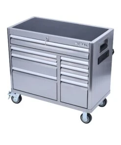 Kobalt Bottom Tool Cabinets 3000 Series 41-in W x 37.5-in H 8-Drawer Stainless Steel Rolling Tool Cabinet (Stainless Steel) 19 Kobalt Bottom Tool Cabinets 3000 Series 41-in W x 37.5-in H 8-Drawer Stainless Steel Rolling Tool Cabinet (Stainless Steel) -Kobalt Sales Store 11561542