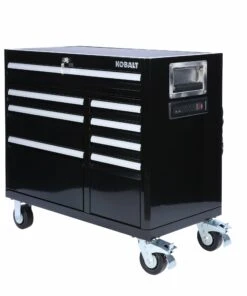 Kobalt Bottom Tool Cabinets 3000 Series 41-in W x 37.5-in H 8-Drawer Steel Rolling Tool Cabinet (Black) 17 Kobalt Bottom Tool Cabinets 3000 Series 41-in W x 37.5-in H 8-Drawer Steel Rolling Tool Cabinet (Black) -Kobalt Sales Store 11561562
