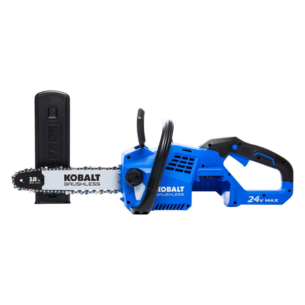 Kobalt Cordless Electric Chainsaws 24-volt 12-in Brushless Cordless Electric Chainsaw Ah (Tool Only) 1 Kobalt Cordless Electric Chainsaws 24-volt 12-in Brushless Cordless Electric Chainsaw Ah (Tool Only)