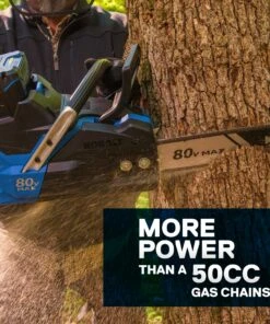Kobalt Cordless Electric Chainsaws 80-Volt Max 18-in Brushless Cordless Electric Chainsaw 5 Ah (Battery & Charger Included) -Kobalt Sales Store 12049904