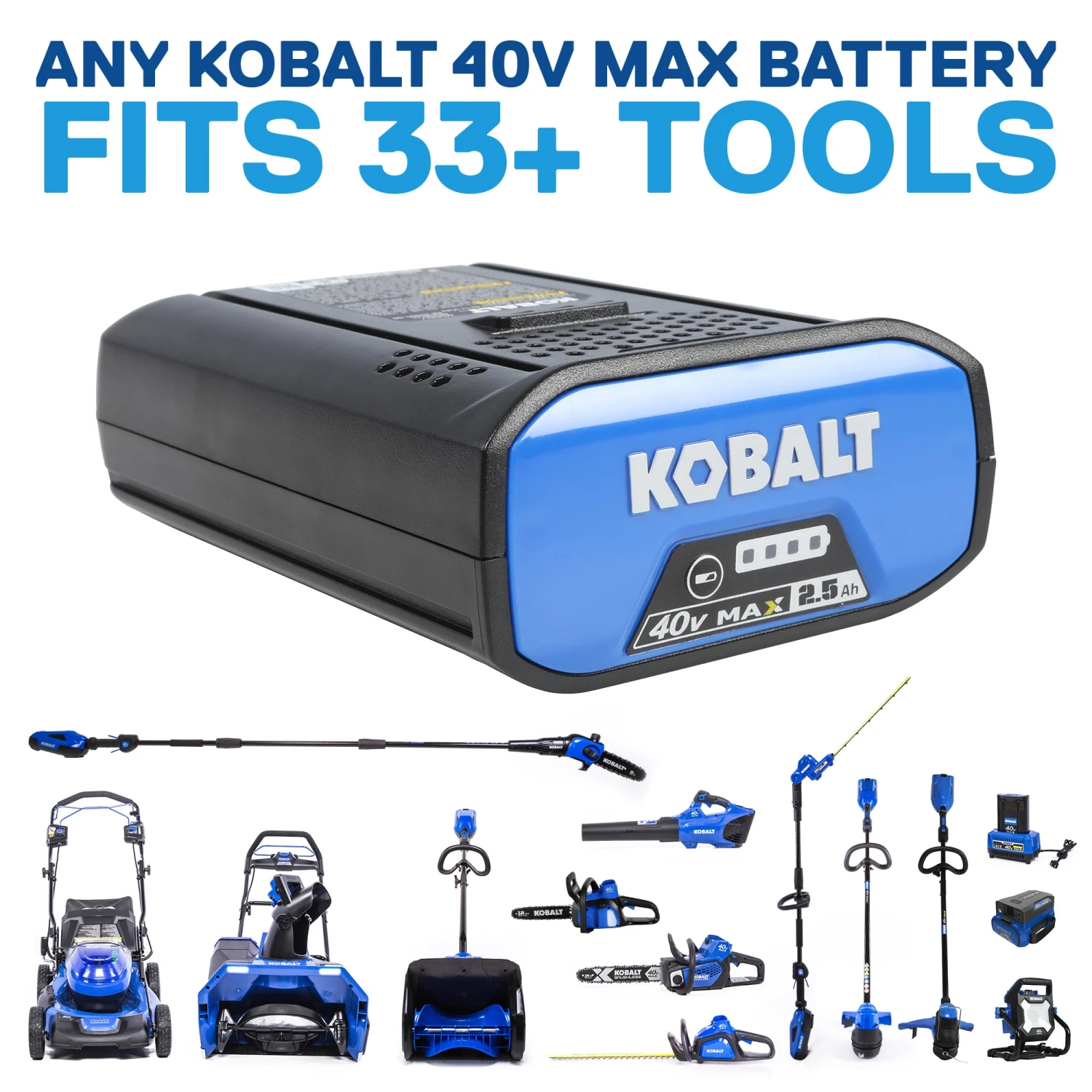 Kobalt Cordless Electric Pole Saws 40-Volt Max 8-in Cordless Electric Pole Saw (Battery & Charger Included) 9 Kobalt Cordless Electric Pole Saws 40-Volt Max 8-in Cordless Electric Pole Saw (Battery & Charger Included) - Image 9