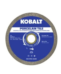 Kobalt Diamond Saw Blades 4-in Wet or Dry Porcelain Continuous Diamond Saw Blade