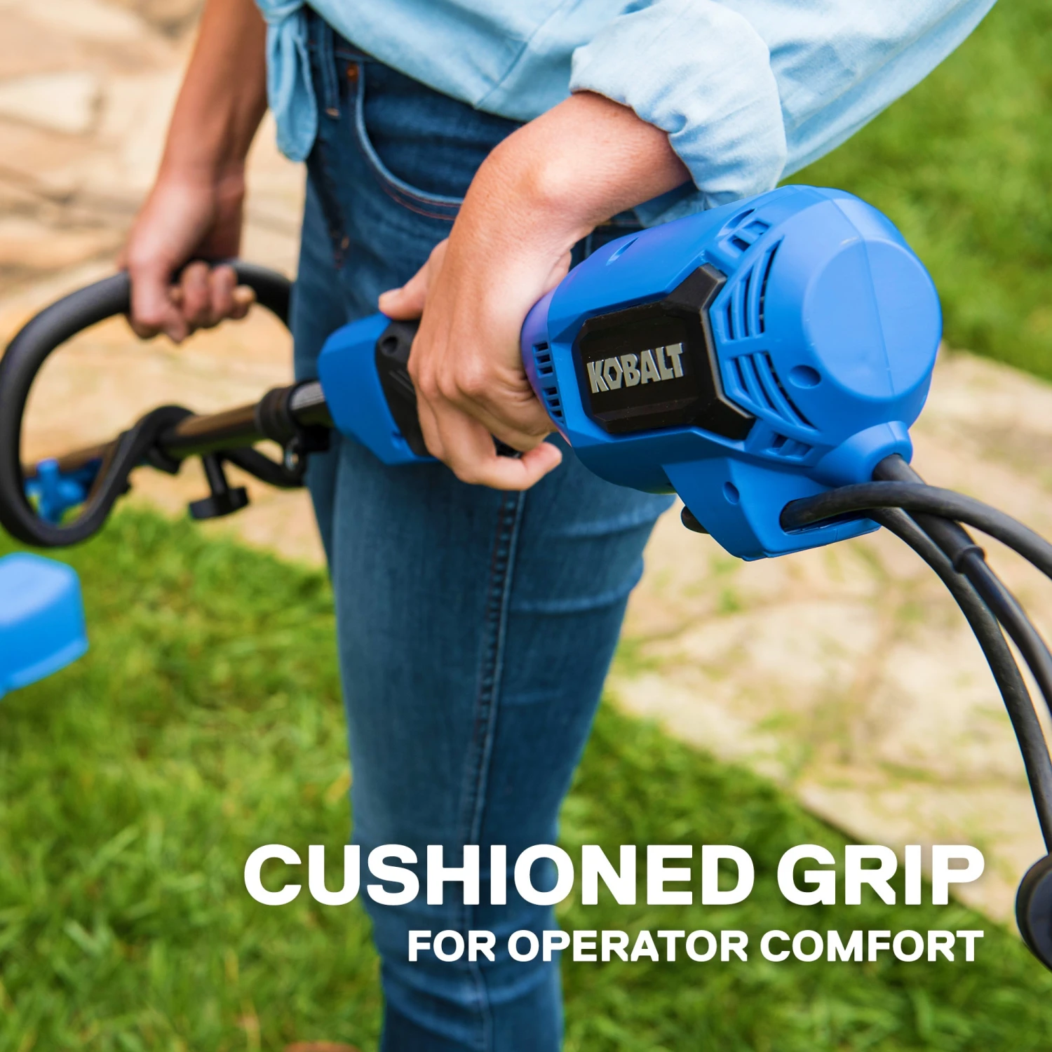 Kobalt Corded Electric String Trimmers 10-Amp 18-in Corded Electric String Trimmer with Attachment Capability 9 Kobalt Corded Electric String Trimmers 10-Amp 18-in Corded Electric String Trimmer with Attachment Capability - Image 9